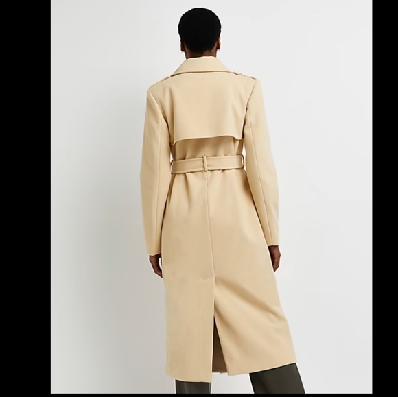 BNWT! River island Cream Coat in M - Picture 5 of 8